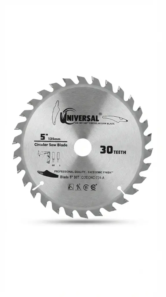 TCT SAW BLADE 5" 30T UNIVERSAL CODE NO-724-A