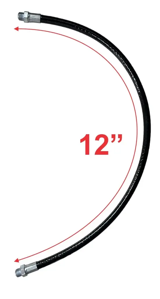 GREASE GUN PIPE NOZZLE BLACK