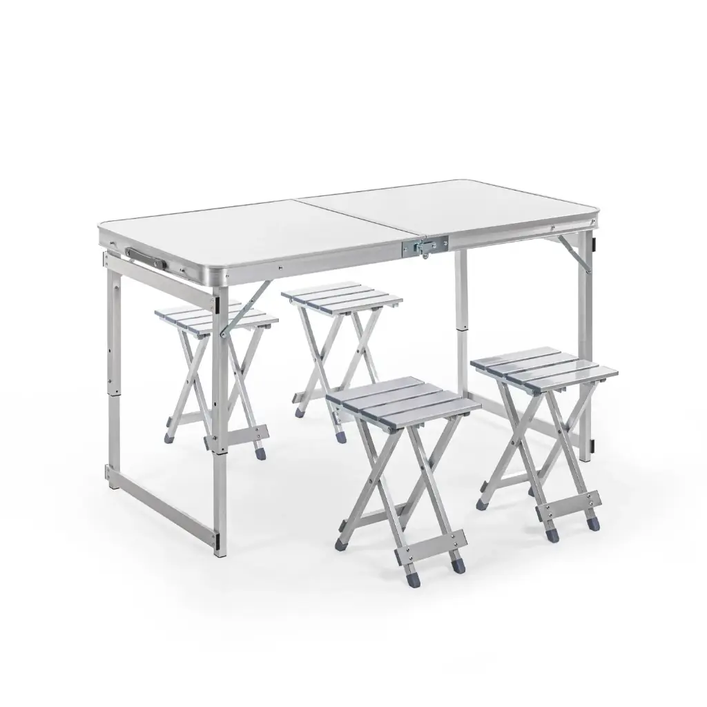 FOLDABLE TABLE WITH 4 CHAIR