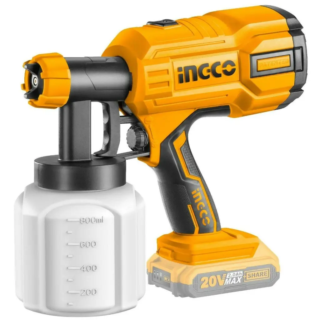 CORDLESS SPARAY GUN 20V INGCO (CSGLI2001)