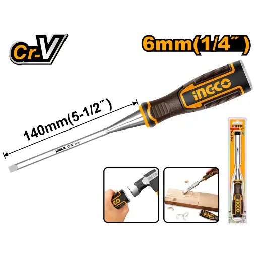 [ToolsMart2999] WOOD CHISEL 6MM INGCO (HWC0806)
