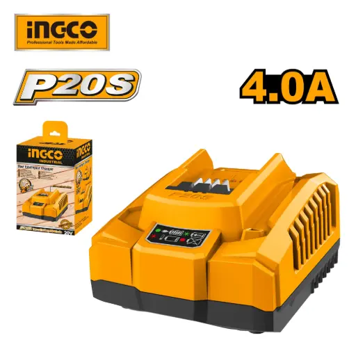 [ToolsMart4573] FAST INTELLIGENT CHARGER 20V 4A.H INGCO (FCLI20411)