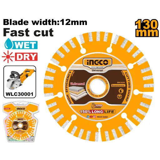 [ToolsMart4701] DRY DIAMOND DISC 5" INGCO (DMD011301)-WLC30001