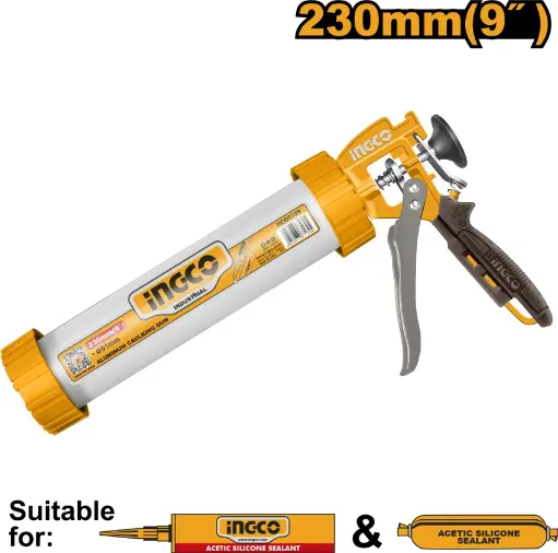 [ToolsMart2831] ALUMINIUM CAULKING GUN INGCO (HCG0109)