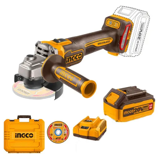 CORDLESS ANGLE GRINDER 5AH DUAL (CAGLI2210032)