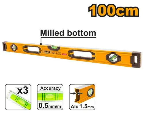 [ToolsMart1659] SPIRIT LEVEL MAGNETIC 100CM INGCO (HSL08100)