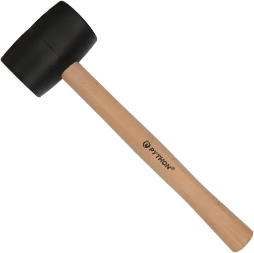 [TMI-4802] PYTHON RUBBER HAMMER WOODEN WHITE 13" (60611111)