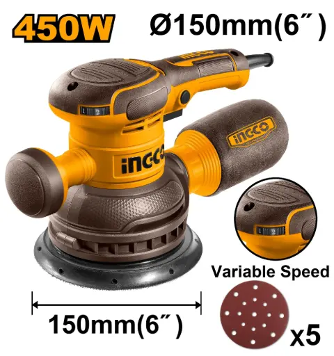 [ToolsMart4809] ROTARY SANDER 450W INGCO (RS4516)