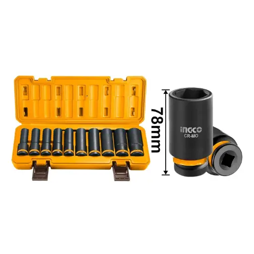 [TMI4859] 10PCS 1/2" LONG IMPACT SOCKET ING (HKISSD12102L)