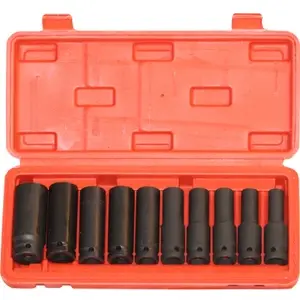 [ToolsMart4858] 10 PCS DEEP IMPACT SOCKET SET SRUNV
