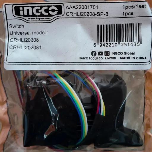 [ToolsMart5011] SP-6 SWITCH INGCO (CRHLI20208)-J-81