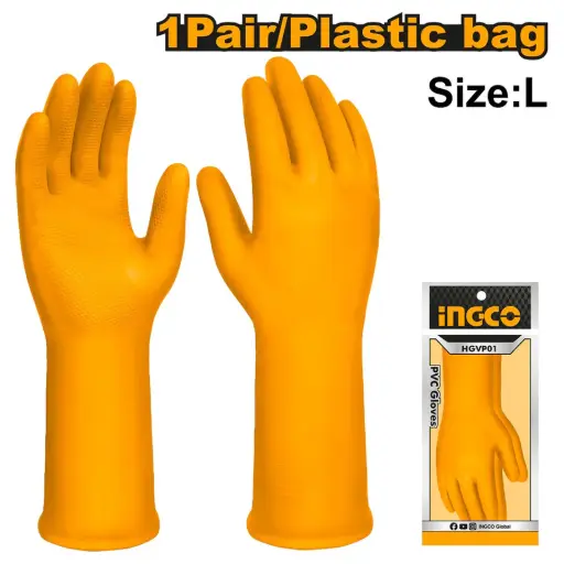 [ToolsMart6024] PVC GLOVES INGCO (HGVP01)