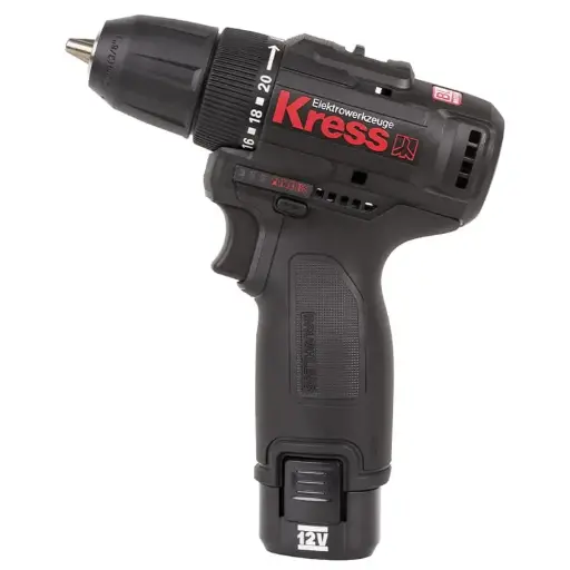 [ToolsMart5036] CORDLESS DRILL 12V DUAL KRESS (KU202.1)