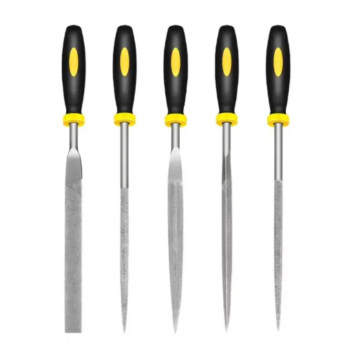 [ToolsMart6051] 5 PCS STEEL FILES SET HUGONG