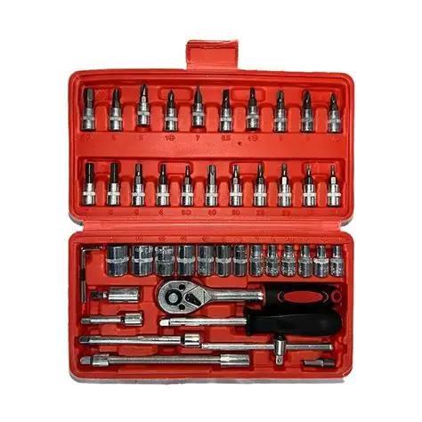 [ToolsMart6076] 46 PCS 1/4" SOCKET SET VENUS (S-46)