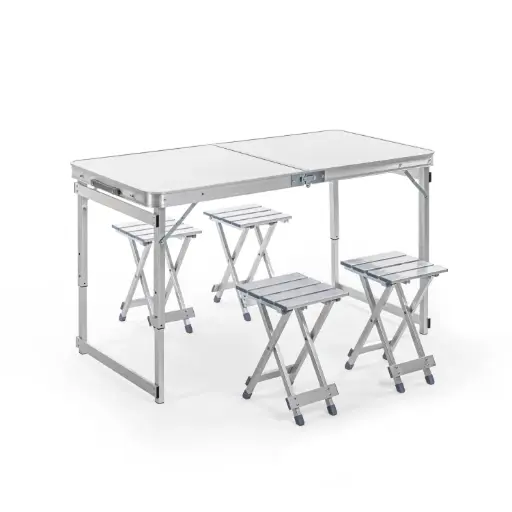 [ToolsMart6101] FOLDABLE TABLE WITH 4 CHAIR