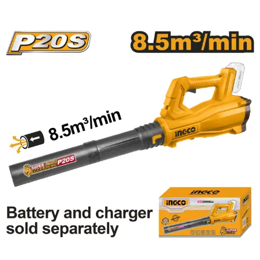[ToolsMart6150] CORDLESS BLOWER 20V WITHOUT BATTERY INGCO (CABLI20323)