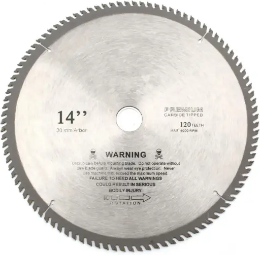 [ToolsMart6176] ALUMINIUM SAW BLADE 14" 120T HANUMETO