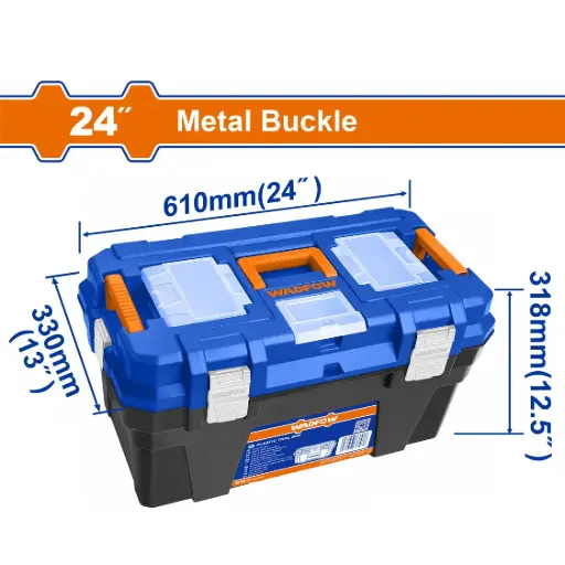 [ToolsMart6389] PLASTIC TOOL BOX 24" WADFOW (WTB3324)
