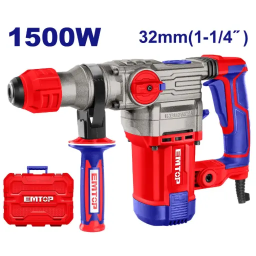 [ToolsMart6422] ROTARY HAMMER 1500W EMTOP (ERHRP1503)