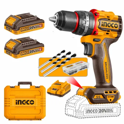[ToolsMart6486] CORDLESS DRILL 20V INGCO (CDLI205582)