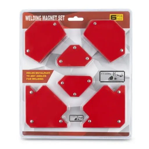 [ToolsMart6601] 6 PCS MAGNETIC WELDING HOLDER SET