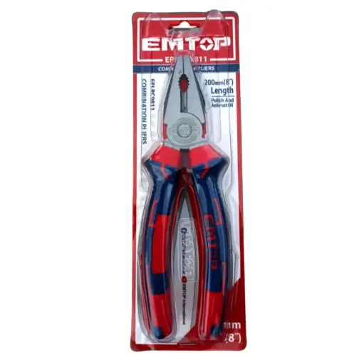[ToolsMart6577] COMBINATION PLIERS 8" EMTOP (EPLRC0811)