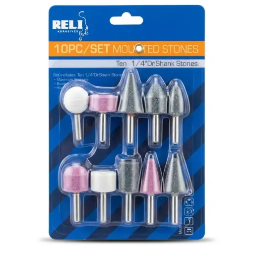 [ToolsMart6593] 10 PCS ACCESSORIES FOR DIE GRINDER  RELI