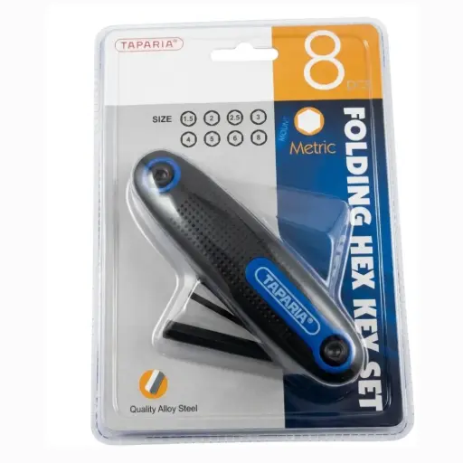 [TMI6641] FOLDING ALLEN KEY SET TAPARIA (KFM8)