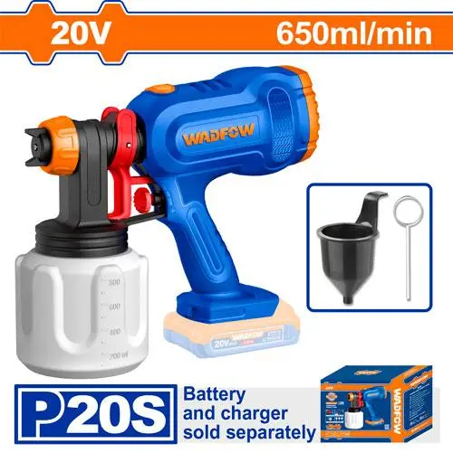 [ToolsMart6975] CORDLESS SPRAY GUN 20V WADFOW (WSU30664)