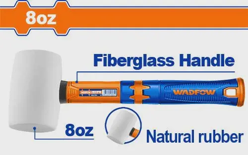 [ToolsMart7004] RUBBER HAMMER 8 Oz WADFOW (WHM7303)