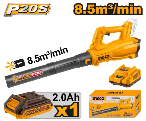 [ToolsMart7084] CORDLESS BLOWER 20V WITHOUT BATTERY INGCO (CABLI203235)