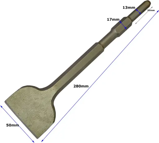 [TMI7467] AKARI 7KG HAMMER CHISEL 17*280*50MM