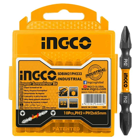 [toolsmart1487] 10 PCS SCREWDRIVER BITS SET INGCO (SDB21PH223)
