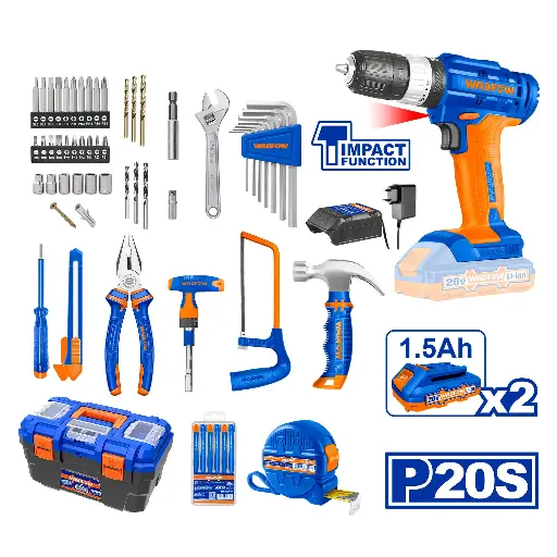 [toolsmart1491] 119 PCS TOOL SET WADFOW (WDT1B119)