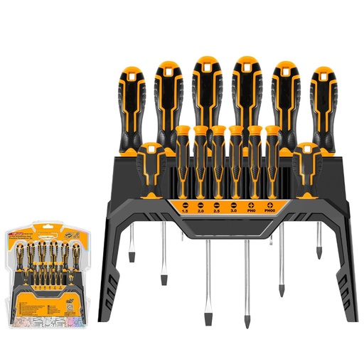 [toolsmart1511] 14 PCS SCREWDRIVER SET INGCO (HKSD1428)
