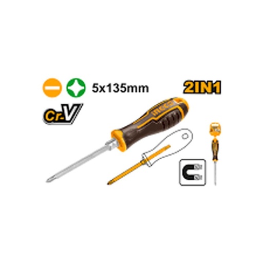 [toolsmart1523] 2 IN 1 SCREWDRIVER INGCO (AKISD0203)