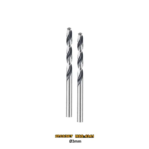 [toolsmart1533] 2 PCS STEEL BIT SET 3MM INGCO (DBT1200034)