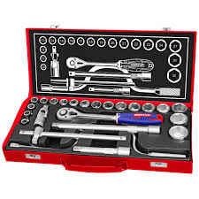 [toolsmart1541] 24 PCS 1/2" SOCKET SET EMTOP (ESKT12243)