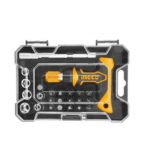 [toolsmart1545] 24PCS T HANDLE SCREWDRIVER SET INGCO (HKSDB0188)