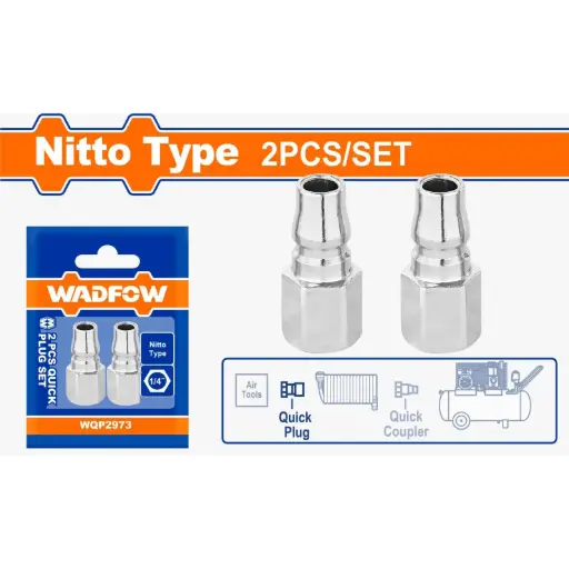 [ToolsMart154] 2PCS QUICK PLUG SET WADFOW (WQP2973)