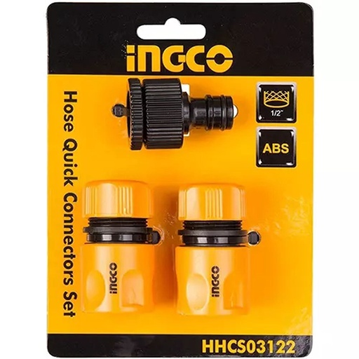 [ToolsMart4703] 3PCS QUICK HOSE CONNECTION SET (HHCS03122)