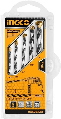 [ToolsMart4492] 5 PCS MASONRY DRILL BITS SET ( AKDB3055)