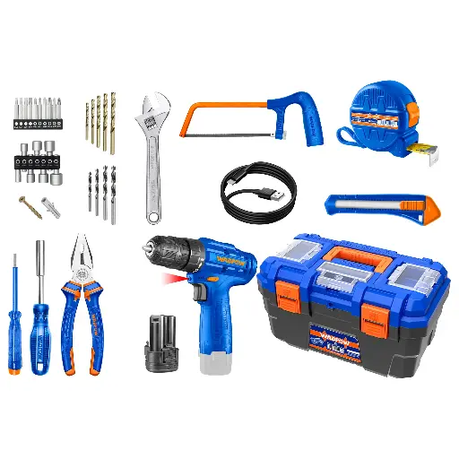 [toolsmart1616] 77 PCS TOOLS SET WADFOW (WDT1B77)