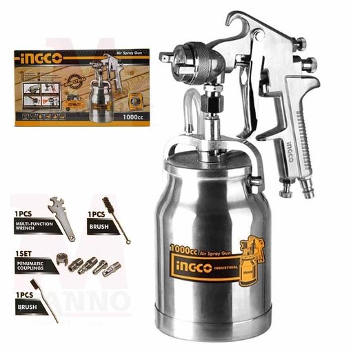 [toolsmart1702] AIR SPRAY GUN 1000CC INGCO (ASG3102)