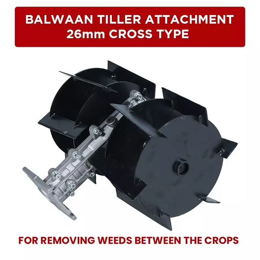 [ToolsMart1520] BALWAAN TILLER ATTACHMENT 26MM CROSS TYPE