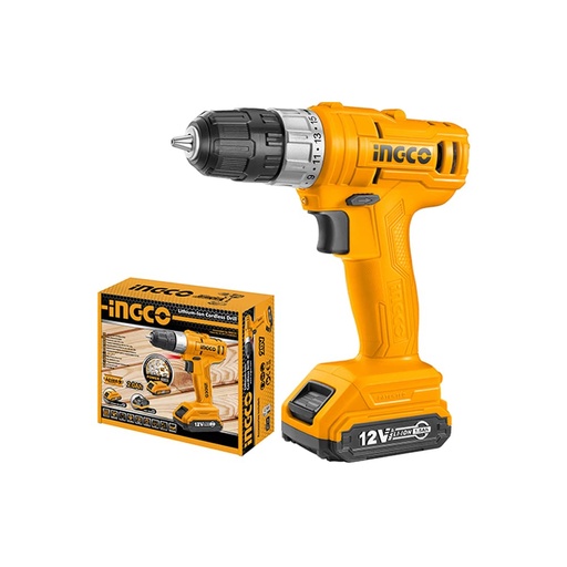 [ToolsMart388] CORDLESS DRILL 12V INGCO (CDLI1211)