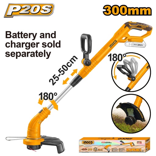 [toolsmart2039] CORDLESS GRASS TRIMMER INGCO (CGTLI20018)