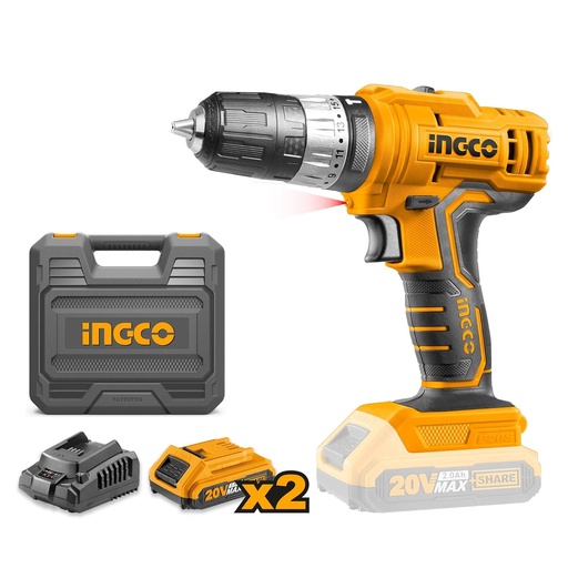 [ToolsMart359] CORDLESS IMPACT DRILL 20V INGCO (CIDLI20012)