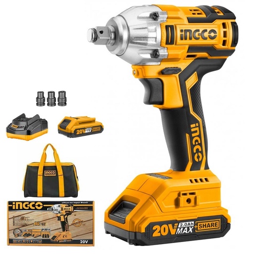 [ToolsMart344] CORDLESS IMPACT WRENCH 300NM INGCO (CIWLI2001)